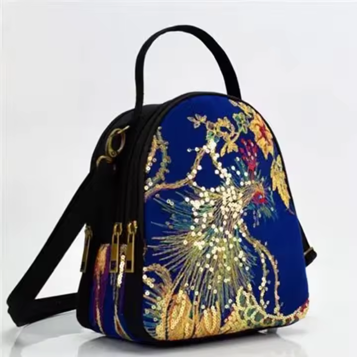 Bolso Cruzado atado para Mujer, Bandolera cuadrada a la moda, Vintage, con cerradura - 1