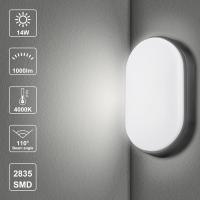 Lámpara de pared LED elíptica lámpara negra 220*135*70mm - details 1