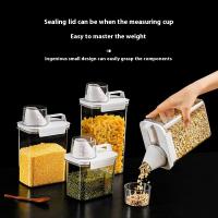 Contenedor De Almacenamiento Airtight Para Detergente De Lavandería 2300ml Con Tapa Caja De Polvo De Detergente Sellado Etiquetas Incluidas Para Alimentos Y Químicos - details 0