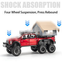 Coche De Juguete a Escala 1:24 Raptor F150 Con Luz Y Sonido 5 Puertas Abiertas Modelo De Metal Para Niños Regalo De Colección - details 7