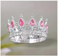 Tiara De Estilo Barroco Lujo Para Mujer Adorno De Cabeza Elegante Con Rhinestones Accesorio De Novia Vintage Para Fiesta Y Pageantes - details 2