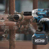Llave De Impacto Eléctrica Inalámbrica Sin Escobillas Para Batería Makita 21V Herramienta De Taladro De Mano Potente Para Equipo De Renovación - details 0