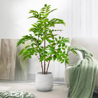 Planta Artificial De Bambú Y Hojas De Nandina Verde Falso Para Decoración De Jardín Interior Y Exterior Tamaño Grande 76-140cm - details 10