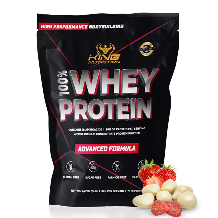100% Whey Protein 2.27kg King Nutrition Proteina Concentrada - 1