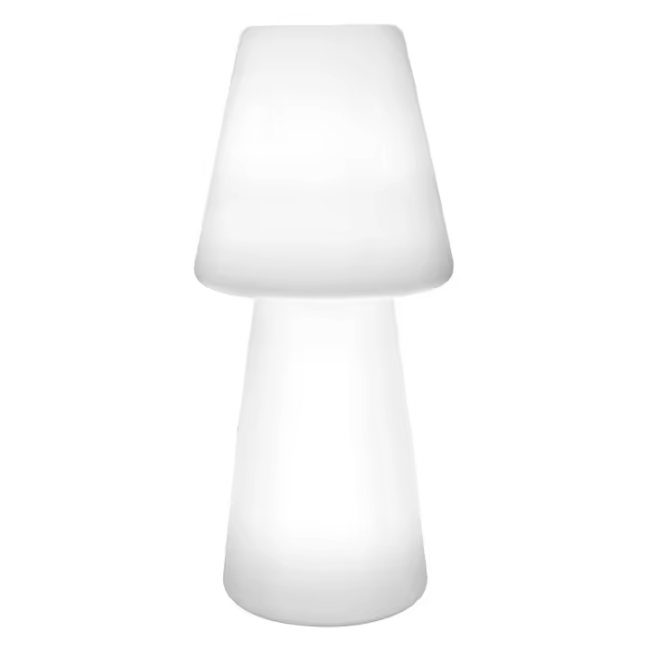 Lola Home Lámpara de exterior led Bossa de pie blanca de plástico PE de Ø 28x60 cm - 1