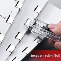 Nueva Estapadora Con Clip De Presión Y Distribuidor De Cinta Para Desmontaje De La Pinza De La Estapadora Suministros De Oficina Set De Escritorio Estapadora Mini Material De Goma - details 2