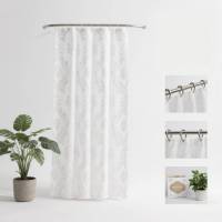 Cortina de ducha de 180 x 180 cm, impermeable, a prueba de moho y elegante decoración para el baño. - details 2