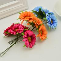 Ramo De Flores Artificiales Hechas a Mano Gerbera Para Boda Decoración De Hogar Y Jardín Regalo DIY Caja De Coronas De Flores Para Fiesta De Aniversario - details 5