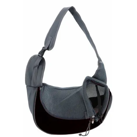Bolsa bandolera para perros, bolsa bandolera para cachorros y gatos, bolsa bandolera para mascotas (黑色)。 - 1