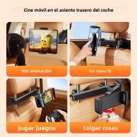 Soporte Ajustable Para Tableta De Coche Oatsbasf Con Respaldo En Asiento Trasero Rotación De 360° Para Teléfonos Móviles Y iPad De 4.7-13 Pulgadas - details 10