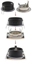 Iluminación De Techo 7W Baño GU5.3 Redondo GU10 MR16 Foco De Iluminación Reclinado Impermeable IP65 LED Downlight - details 21