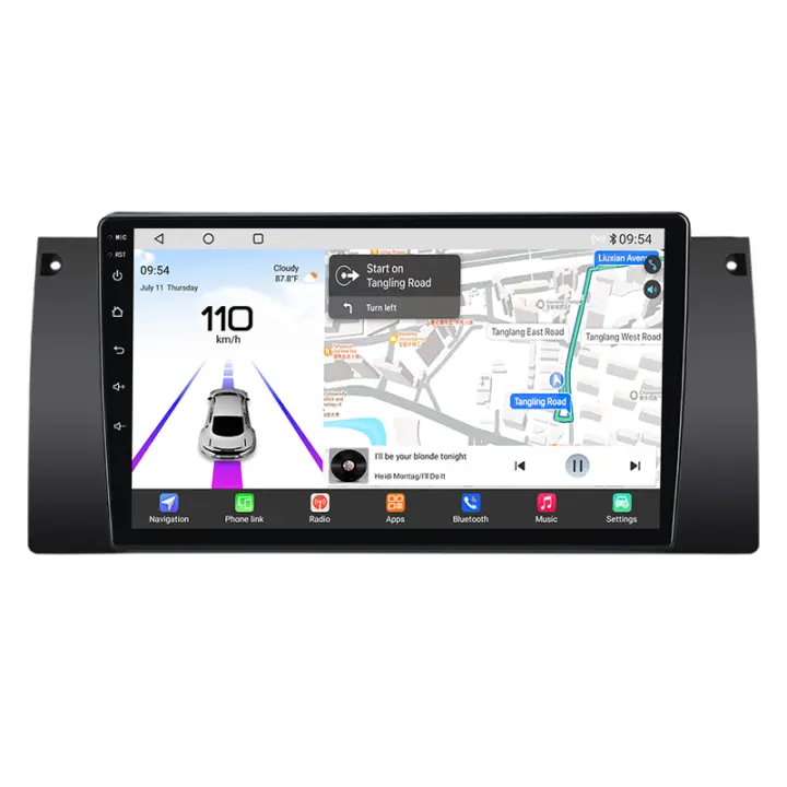 Junsun Android 13 Radio para BMW 5 E39 1995 1996 1997 1998 1999 2000 2001 2002 2003 E53 X5 M5 de Coche con Chip Qualcomm de 8 Núcle de Coche con Chip Qualcomm de 8 Núcleos CarPlay Inalámbrico Autorradio Estéreo Pantalla HD Multimedia - 1