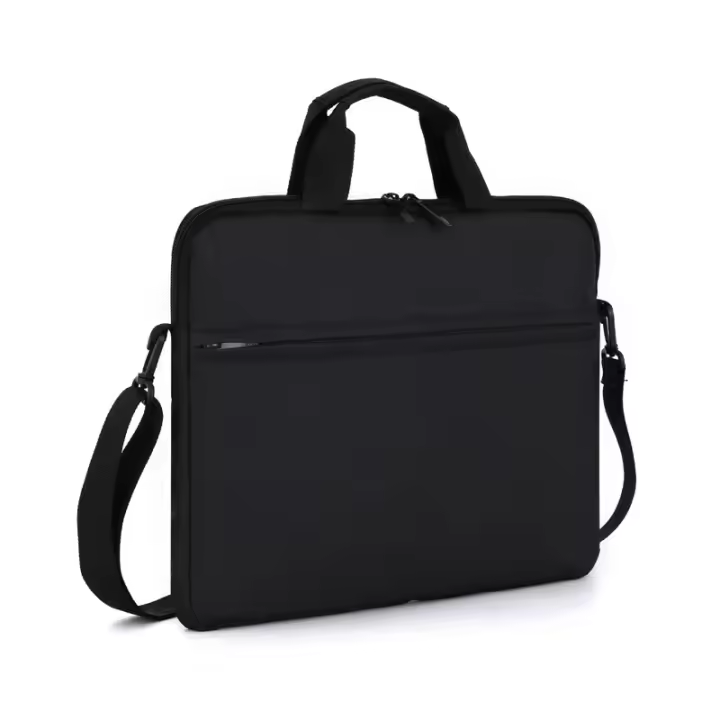 Maletín para portátil de 14 pulgadas Bolsa impermeable para hombre, Negro - 1