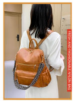 Mochila retro de gran capacidad y moda, bolso de hombro de cuero suave de doble propósito, mochila para mujer - details 12