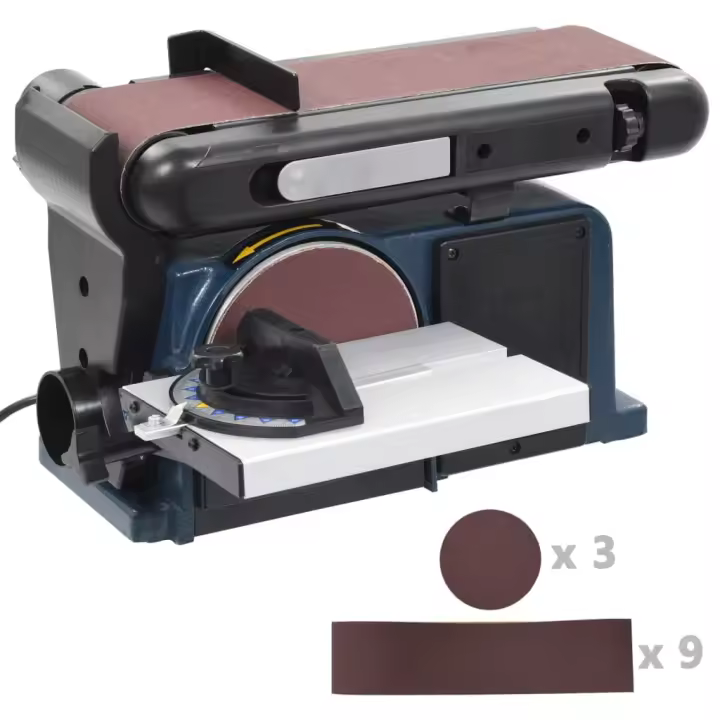 vidaXL Lijadora de disco y banda 370 W 150 mm - 1