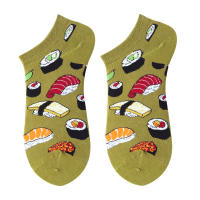 Calcetines Cortos De Colores Para Hombre Y Mujer Con Patrón De Pintura Al Óleo Y Frutas Divertidas Para Primavera Y Verano - details 2