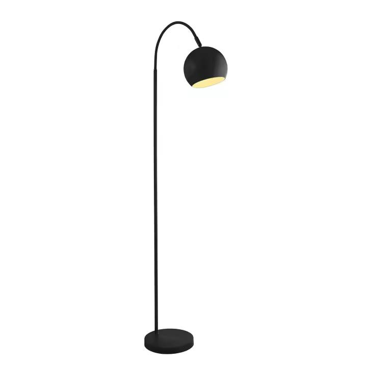 Contemporáneo calumnia plantación acero negro 1 luz E27 - 1