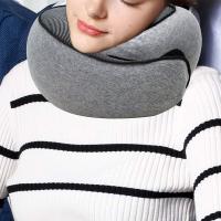 Almohada De Viaje De Espuma Memory Foam U-Cuadrada Soporte De Cuello Estilo Caracol Ajustable Suave Para Descanso Del Mediodía Y Sueño - details 3