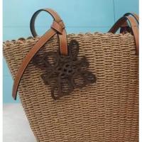 Bolso de paja Hecho a mano, Bolso de un solo hombro, Gran capacidad, Bolso Fresco y dulce, novedad de 2025. - details 0