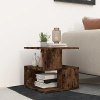 vidaXL Mesa auxiliar de madera contrachapada 40x40x40 cm en color Gris sonoma/Roble ahumado/Roble Sonoma | estructura resistente ideal para salón dormitorio o estudio - details 1