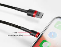 Cable USB Baseus Para iPhone 14 13 12 11 pro Max Xs X 8 plus Carga Rápida 2.4A Línea De Datos USB Con Conector Lightning - details 6