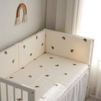 LALA - Bisel de cuna colchón estilo Korean, Cuna de Algodón, cuna para niños, colchón antichoque, protector de cuna extraible y lavable, - details 0