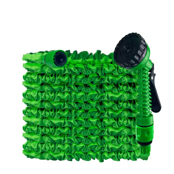 Manguera Extensible, Manguera Jardín Extralargo con Pistola de Riego de 7 Funciones, Manguera Expandible Antitorsión de Alta Presión, Ligera y Flexible, con Conectores Universales para Jardinería, Lavado de Autos, Terraza, Mascotas y Limpieza Exterior - 1