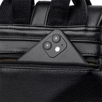 Mochila Grande Para Mujer De Cuero De Alta Calidad Bolsa Vintage Con Gran Capacidad Para Viajes Y Escuela Bolsa De Libros Rucksack Con Manija Suave Y Múltiples Bolsillos - details 21