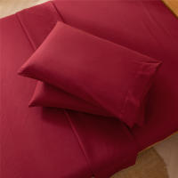 Juego De Cama Sólido Suave Y Acariciado Con Sábana Colchón Fundas Para Cama Twin Full Queen CA King 3/4 Piezas 100% Poliéster Fibra Técnica Básica Tejido De Brillo - details 25