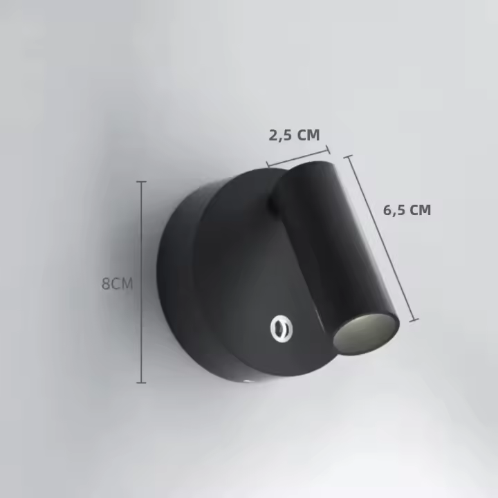 Lámpara De Pared LED Ajustable Y Rotable Con 3 Niveles De Brillo Y 3 Modos De Color Luz Nocturna Iluminación Indirecta Para Cocina Comedor Dormitorio Estudio - 1