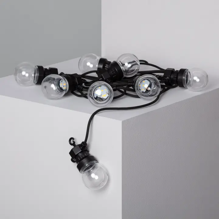 Ledkia Guirnalda Solar Exterior LED de Bombillas Kepler 7m Transparente - 1