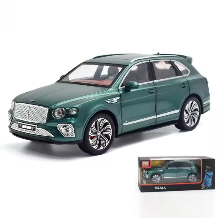 Modelo De Coche De Aleación Bantley Bentayga a Escala 1:24 Con Sonido Y Luz Juguetes Decorativos Para Niños Regalo Vehículo Dieciséis - 1