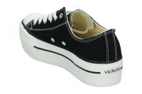 VICTORIA | Zapatillas Lonas Victoria para Mujer – Deportivas con Plataforma en Color Negro – Zapatillas Cómodas y de Alta Calidad – Zapatillas con Cierre de Cordones – Versátiles - Modelo 1061100 - details 2