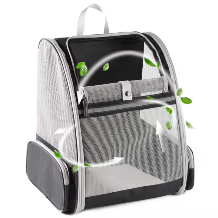 Innovador Viajero burbuja mochila portadores de mascotas para Gatos y Perros (Negro) - 1