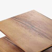 Vinsetto Cajonera de Oficina con Cerradura Armario Archivador Móvil con Ruedas 2 Cajones Barra Colgante para Tamaño Carta A4 y 2 Llaves 44x40x66,5 cm MarrónRústico - details 7