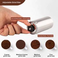 Molino De Café Manual ATWFS En Acero Inoxidable Con Eje De Manivela Y 18 Ajustes Para Granos De Café Resistentes Y Duraderos - details 1