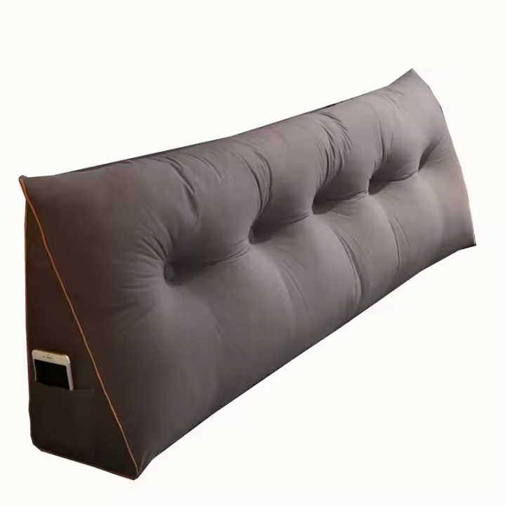 Triangular, Almohada de cuña para Cama, Almohada de Lectura Grande - 1