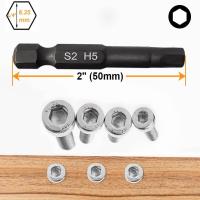 Juego De 10 Piezas De Cabezas De Destornillador Hexagonal SAE/Métrica Y Allen Con Cabezas De Broca De 1/4 De Diametro Mango De Solado Magnético Kit De Destornilladores - details 15