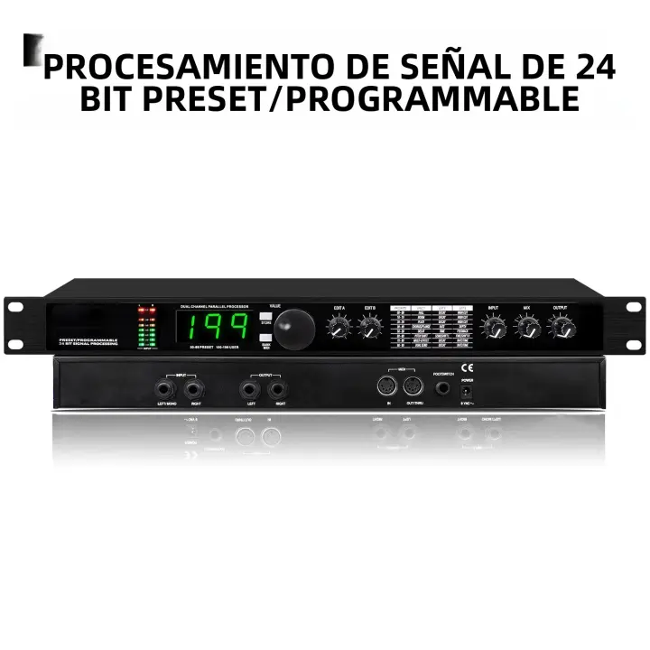 Procesador De Audio Digital Profesional Con Efecto De Reverbeneración Y Igualizador DSP Multifunción Para Grabación De Música - 1