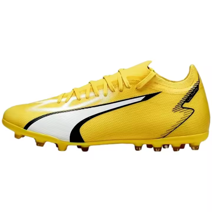 Botas de Futbol Puma Ultra Match para unisex en color amarillo - 1