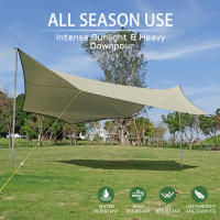 Carpa Grande De Camping 5.1x5.1m Impermeable Octagonal Mariposa Para Exterior Sombrilla Tienda De Sombra Playa Tourista Canopy - details 3