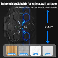 ntrenador de boxeo musical inteligente,  máquina de boxeo de respuesta electrónica LED,  bolsa de arena colgante de pared,  Compatible con Bluetooth para niños y adultos ntrenador de boxeo musical - details 6
