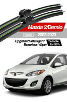 LimpiaFrente LimpiaFrente Pinceles De Parabrisas Para Mazda 2 Demio 2002-2023 2 Piezas Accesorios Para Ventanas Anteriores De Coche Material De Goma Natural Tamaño Original Del Vehículo - details 0