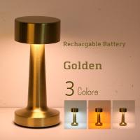 Lámpara De Mesa Recargable USB De Metal Con Puntos Táctiles LED Para Decoración De Habitación Barra De Restaurantes Luz De Ambiente Nocturna - details 4