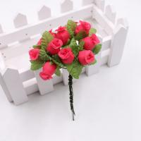 12pcs Bouquet De Flores Artificiales Rosa De Seda De 2cm Para Decoración De Boda DIY Scrapbook Wreath Caja De Regalo Y Artesanía - details 16