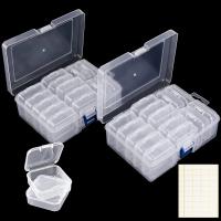 Caja De Plástico Transparente Para Empaque De Joyería De Mujer Caja De Almacenamiento Para Mesa Portátil DIY Hecho a Mano - details 11