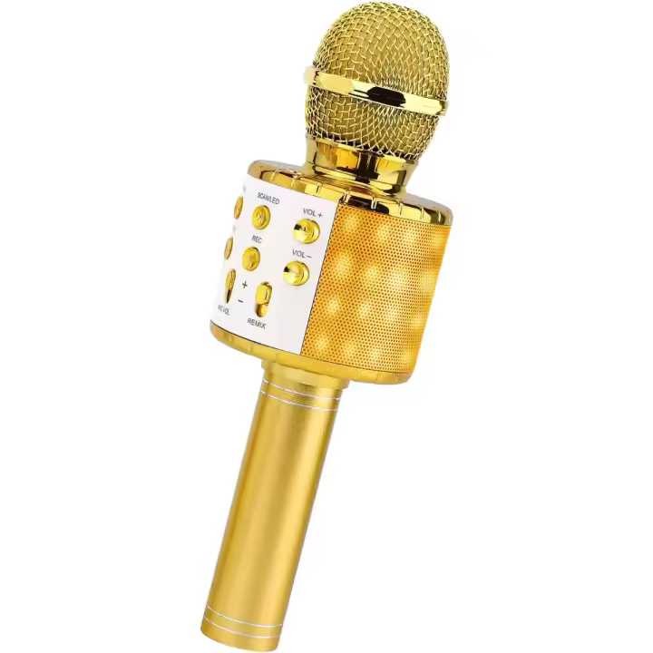 Micrófono inalámbrico profesional con Bluetooth, altavoz de mano, micrófono de Karaoke, reproductor de música KTV, grabadora de canto - 1