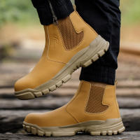 Botas De Seguridad Para Hombre Impermeables Con Punta De Acero Antigolpes Y Antipinchazos Para Actividades Al Aire Libre Senderismo Y Tácticas - details 6
