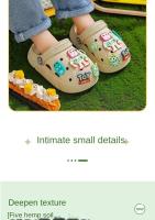 Sandalias Para Niños Verano 2024 Zapatos De Niños Antideslizantes Diseño Cartoon DIY Holes Para Niños Y Niñas Playa Suave - details 3