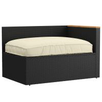 Cojín Exterior vidaXL Crema Poliéster 120 x 12 x 80 cm - details 2